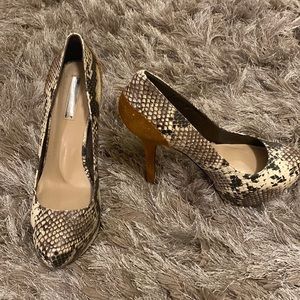 Snake skin heels